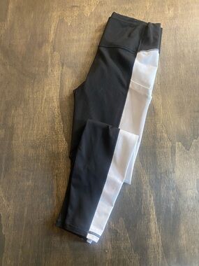 Fabletics Black and White Athletic Leggings